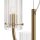 Moderner Kronleuchter Glas Metall in Messing B:35 cm G9