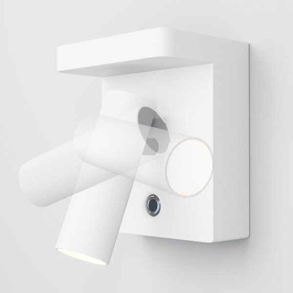 LED Wandspot dimmbar H:11 cm 2700 K induktiv flexibel