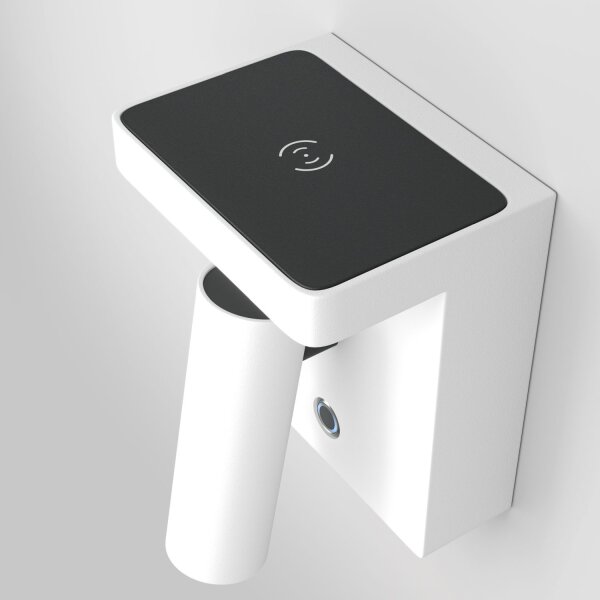 LED Wandspot dimmbar H:11 cm 2700 K induktiv flexibel