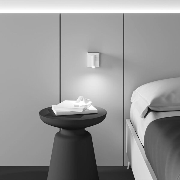 LED Wandspot dimmbar H:11 cm 2700 K induktiv flexibel