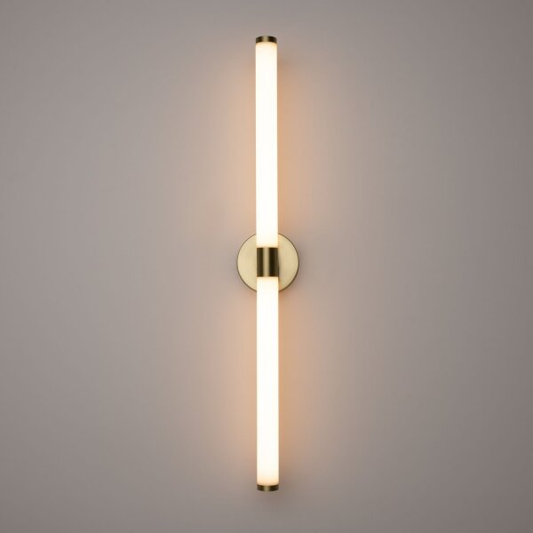 Moderne LED Wandlampe Aluminium Gold H:63 cm 3000 K