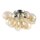 Deckenleuchte Glas Cognac Nickel B:38 cm G9 blendarm