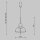 LED Pendelleuchte Up Down Glas Cognac Ø25 cm 3000 K