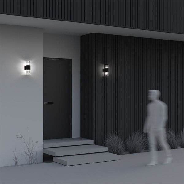 Wandlampe Outdoor Aluminium IP54 H:32 cm E27 Up Down