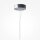 Runde LED Hängelampe Glas Metall in Chrom Ø25 cm 2700 K