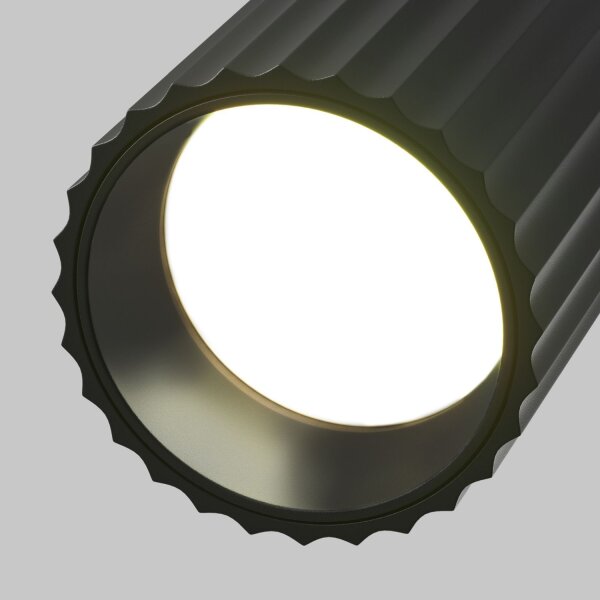 Deckenspot flexibel Aluminium Schwarz L:10 cm GU10