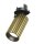 Einbauleuchte flexibel Aluminium in Messing L:6 cm GU10