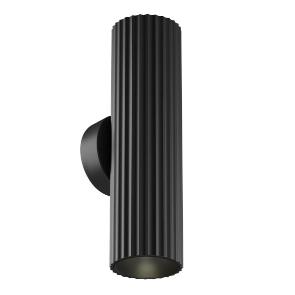 Wandlampe 2-flammig Schwarz H:10 cm GU10 Up Down Modern