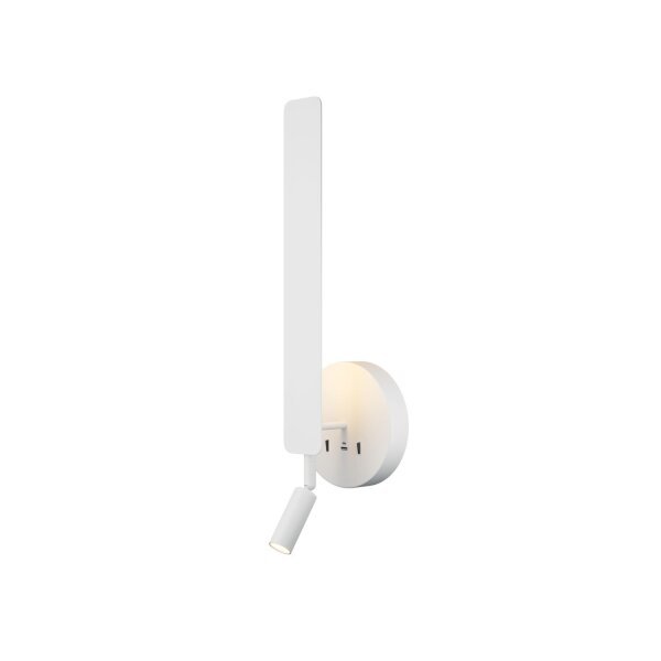LED Wandlampe Weiß H:51,6 cm 700 lm 3000 K Schalter USB
