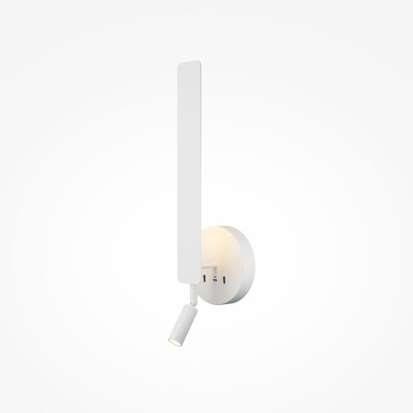 LED Wandlampe Weiß H:51,6 cm 700 lm 3000 K Schalter USB