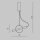 LED Hängelampe Metall Weiß Schwarz L:30 cm 3000 K 5 W