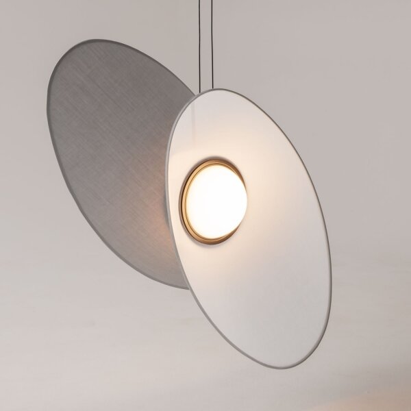 LED Hängelampe Grau verstellbar L:52 cm 3000 K 400 lm