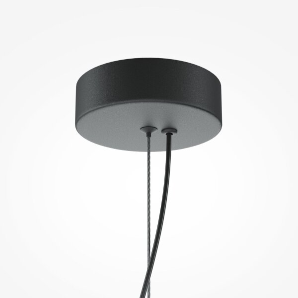 LED Hängelampe Glas in Bernstein Messing 93 cm 3000 K