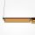 LED Hängelampe Glas in Bernstein Messing 93 cm 3000 K