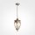 Pendelleuchte Glas Aluminium Gold IP44 E27 Vintage