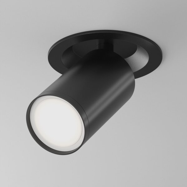 Verstellbarer Einbaustrahler Schwarz Ø5,2 cm GU10