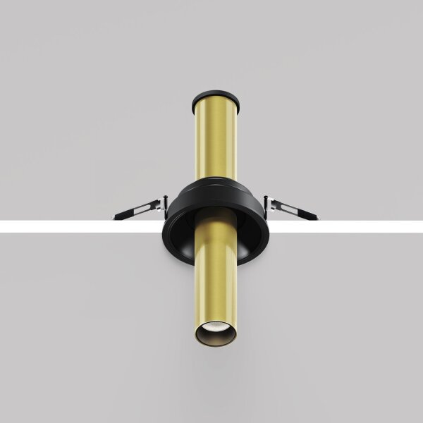 LED Einbauleuchte flexibel in Messing Ø3 cm 3000 K 7 W