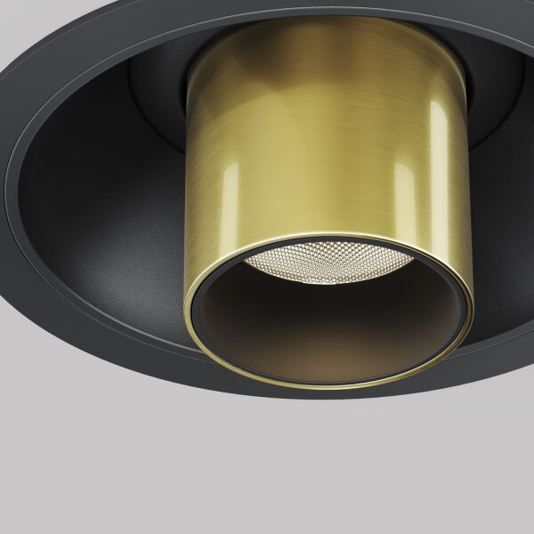 LED Einbauleuchte flexibel in Messing Ø3 cm 3000 K 7 W