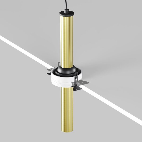 LED Einbauleuchte flexibel in Messing H:31 cm 3000 K