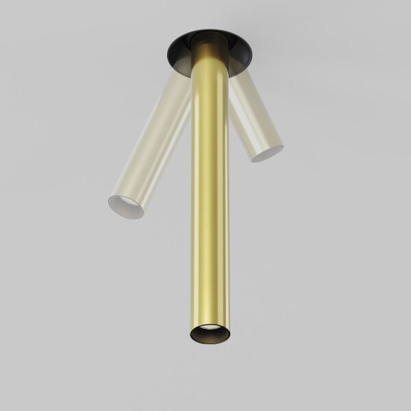 LED Einbauleuchte flexibel in Messing H:31 cm 3000 K