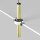 LED Einbauleuchte flexibel in Messing H:31 cm 3000 K