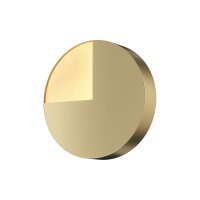 Runde LED Wandleuchte in Messing &Oslash;18,4 cm 6 W blendarm