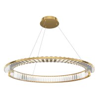 LED Pendelleuchte Glas Metall in Messing Ø80 cm...