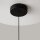 LED Pendelleuchte Glas Metall Schwarz Ø18 cm 2700 K