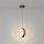 LED Pendelleuchte Glas Metall Schwarz Ø18 cm 2700 K