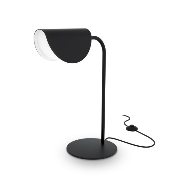 Tischlampe Schreibtisch Schwarz Metall 43 cm G9 Modern