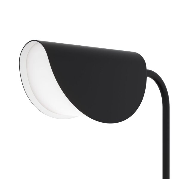 Tischlampe Schreibtisch Schwarz Metall 43 cm G9 Modern