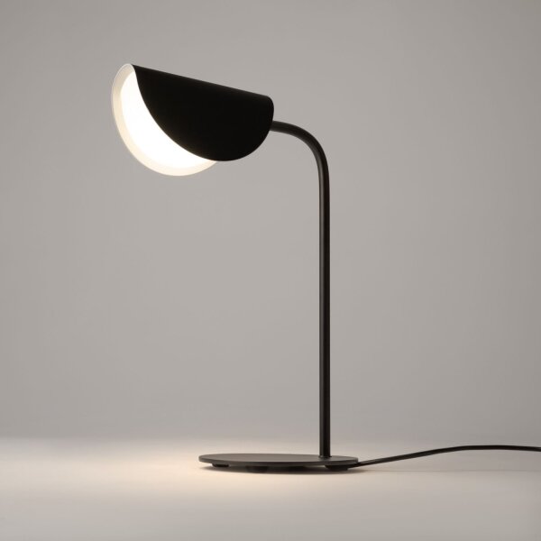 Tischlampe Schreibtisch Schwarz Metall 43 cm G9 Modern