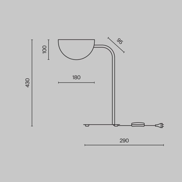 Tischlampe Schreibtisch Schwarz Metall 43 cm G9 Modern