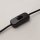 Tischlampe Schreibtisch Schwarz Metall 43 cm G9 Modern