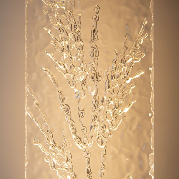 LED Wandlampe Edelstahl Glas in Messing H:31 cm 3000 K