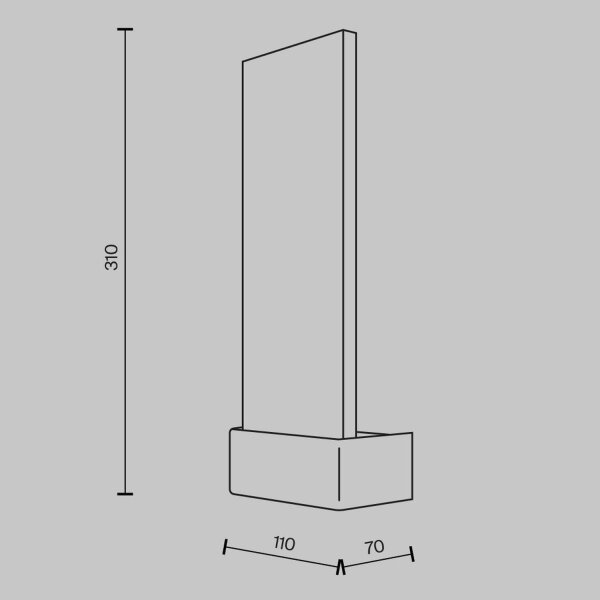 LED Wandlampe Edelstahl Glas in Messing H:31 cm 3000 K