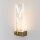 LED Wandlampe Edelstahl Glas in Messing H:31 cm 3000 K