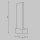 LED Wandlampe Edelstahl Glas in Messing H:31 cm 3000 K