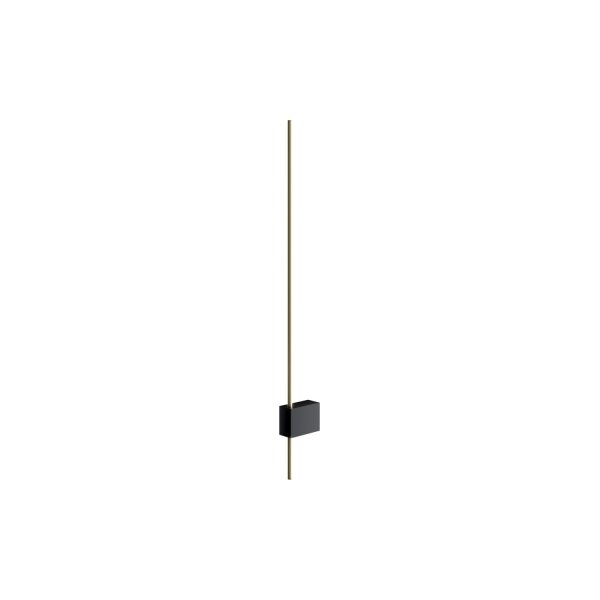 LED Wandlampe indirekt Aluminium Schwarz 3000 K 500 lm