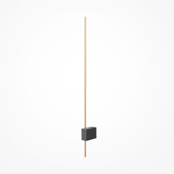 LED Wandlampe indirekt Aluminium Schwarz 3000 K 500 lm