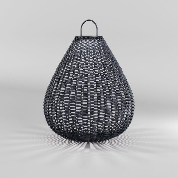 LED Solar Wegeleuchte Sensor Rattan IP65 3000 K 12 h