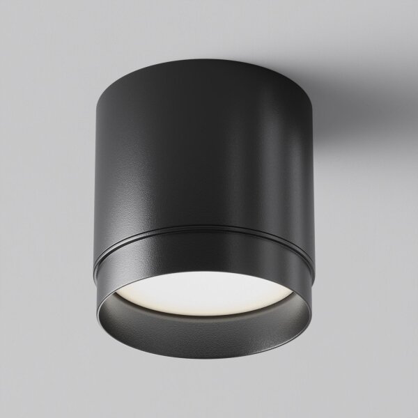 Deckenleuchte Aluminium Schwarz Ø8,2 cm GX53 Aufputz