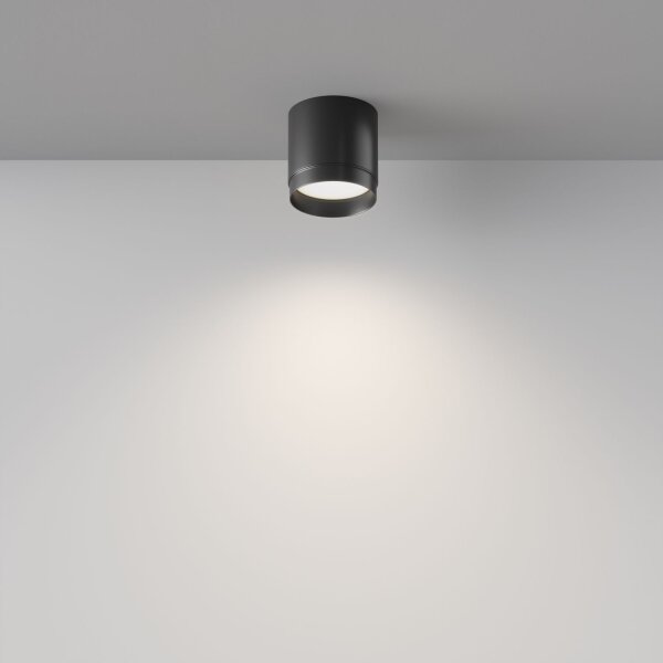 Deckenleuchte Aluminium Schwarz Ø8,2 cm GX53 Aufputz