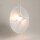 LED Pendelleuchte Stoff Metall Weiß L:45 cm 3000 K 14 W