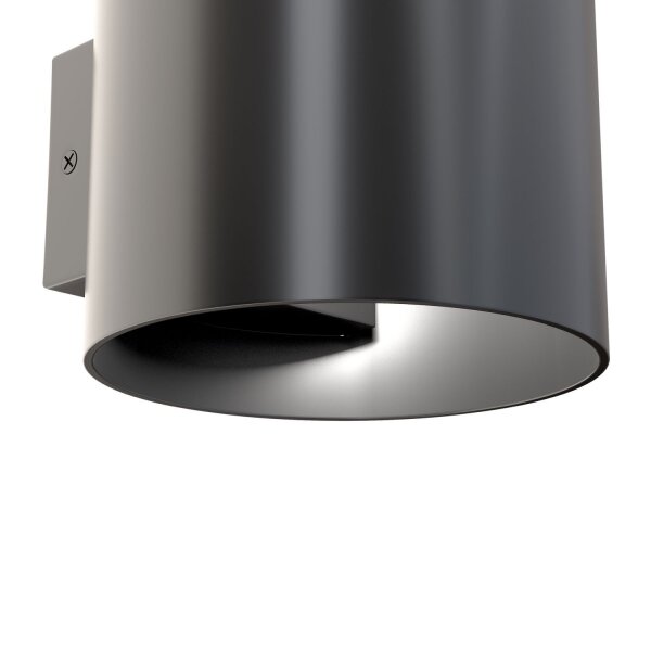 Wandleuchte Up Down Aluminium Schwarz G9 H:8,8 cm