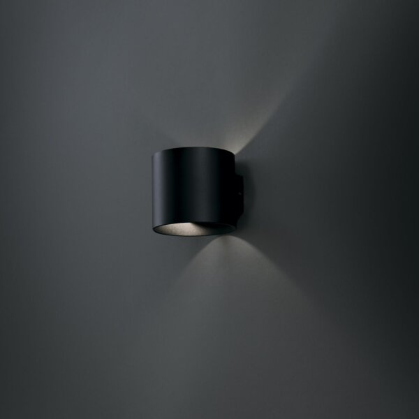 Wandleuchte Up Down Aluminium Schwarz G9 H:8,8 cm