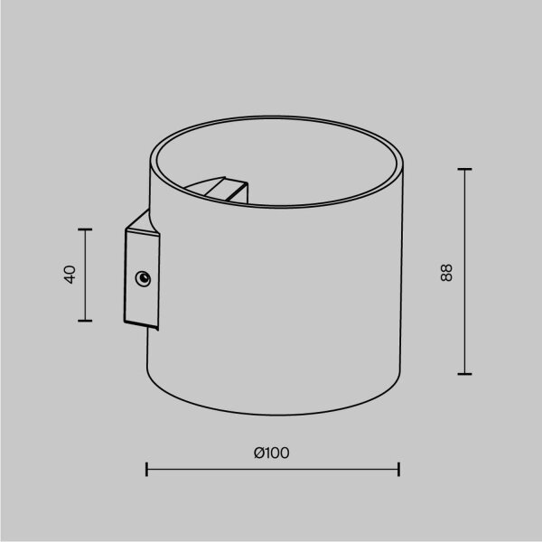 Wandleuchte Up Down Aluminium Schwarz G9 H:8,8 cm