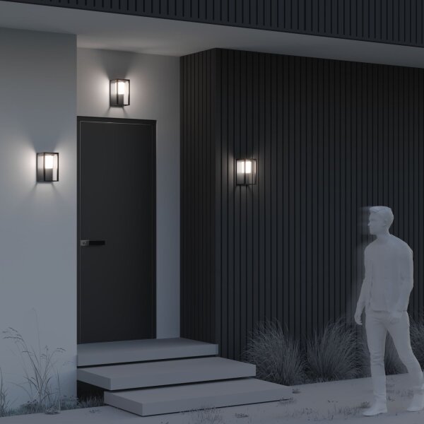 LED Solar Wandleuchte außen Bewegungsmelder IP54 3000 K