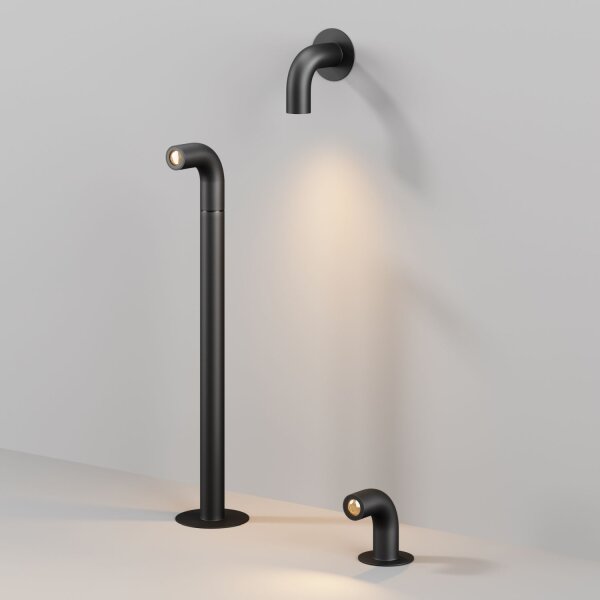 LED Wegeleuchte Edelstahl Graphit IP65 9,5 cm 3000 K