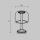 LED Tischlampe dimmbar Glas Rauchgrau 42 cm 3000 K